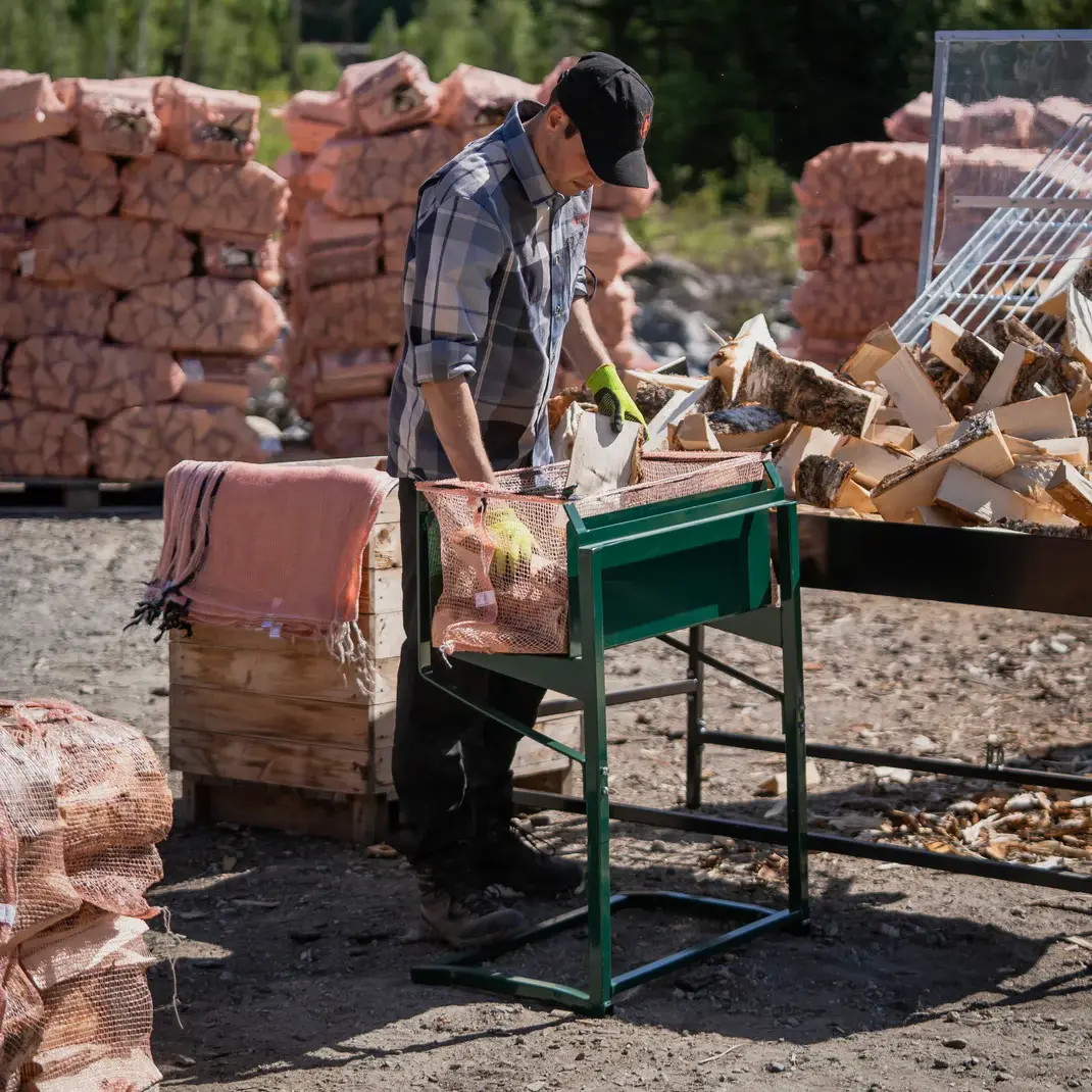 Vedproduktion med Espegards utrustning